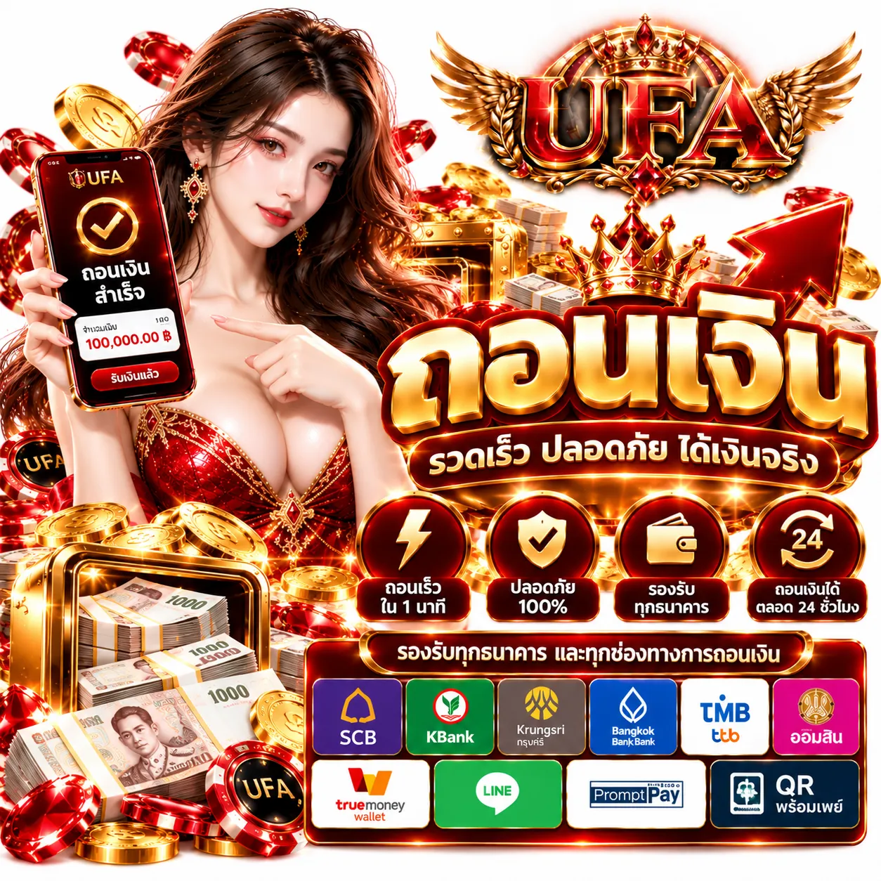 ฝาก ถอน อัตโนมัติ 24 ชั่วโมง 2 วินาทีก็เล่นได้ ไม่ต้องแจ้ง